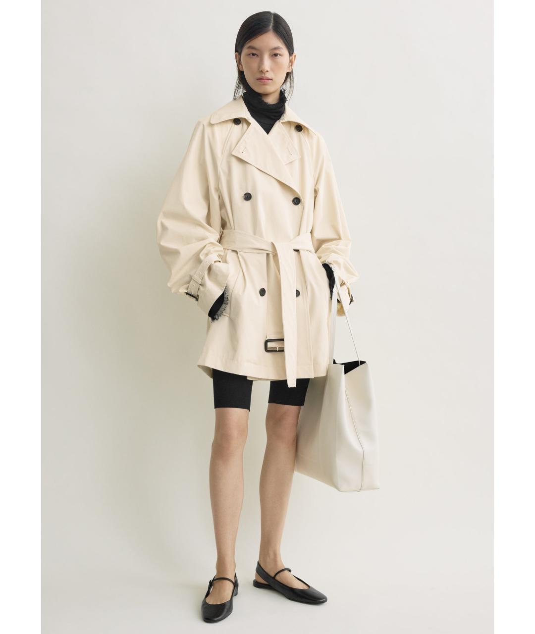 TOTEME Бежевый хлопковый тренч/плащ, фото 3