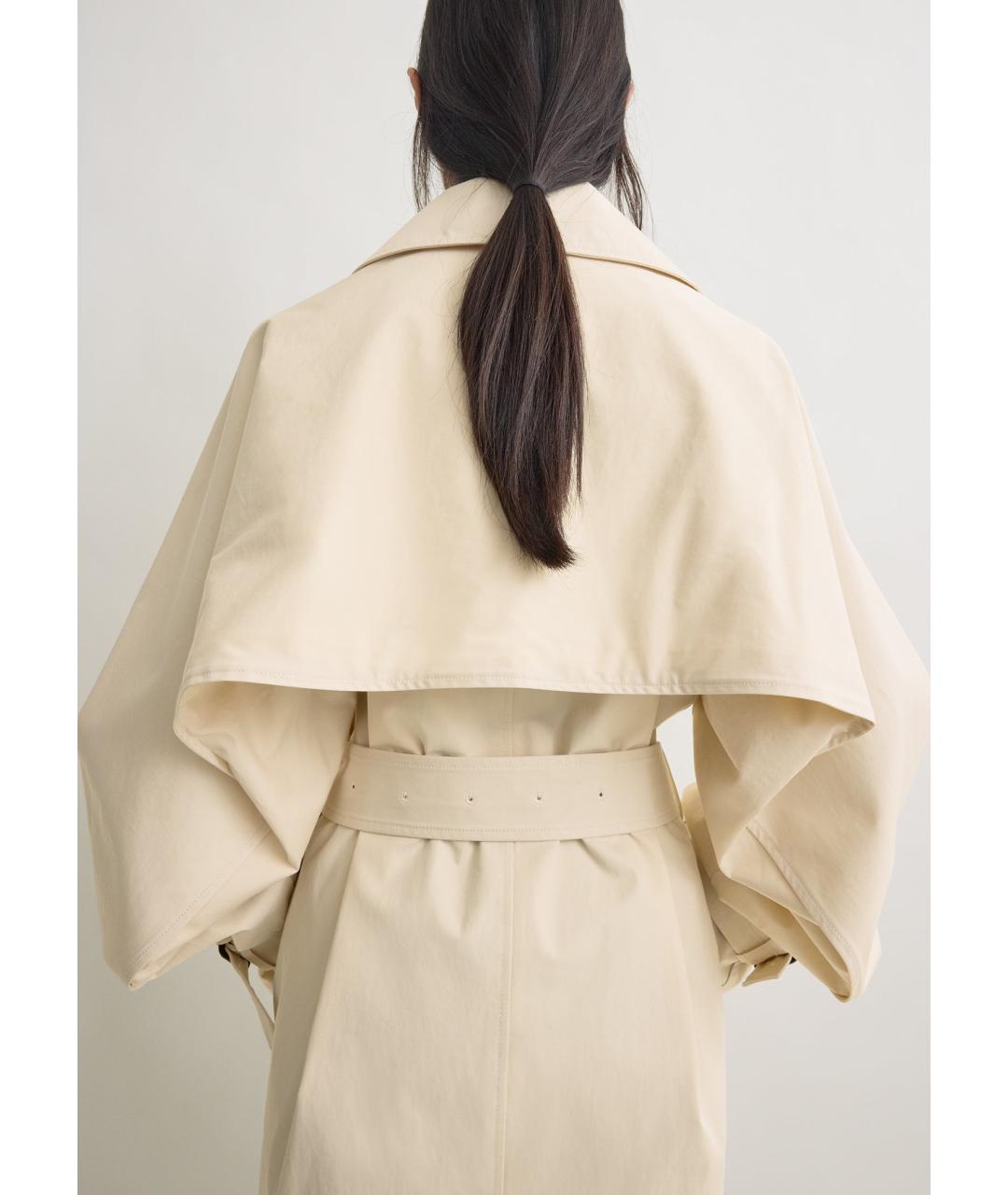 TOTEME Бежевый хлопковый тренч/плащ, фото 6