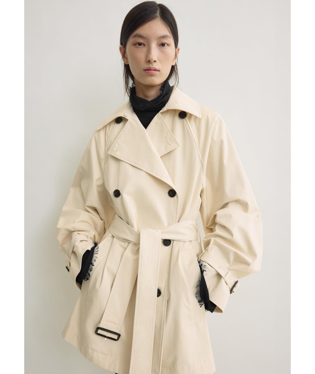 TOTEME Бежевый хлопковый тренч/плащ, фото 2