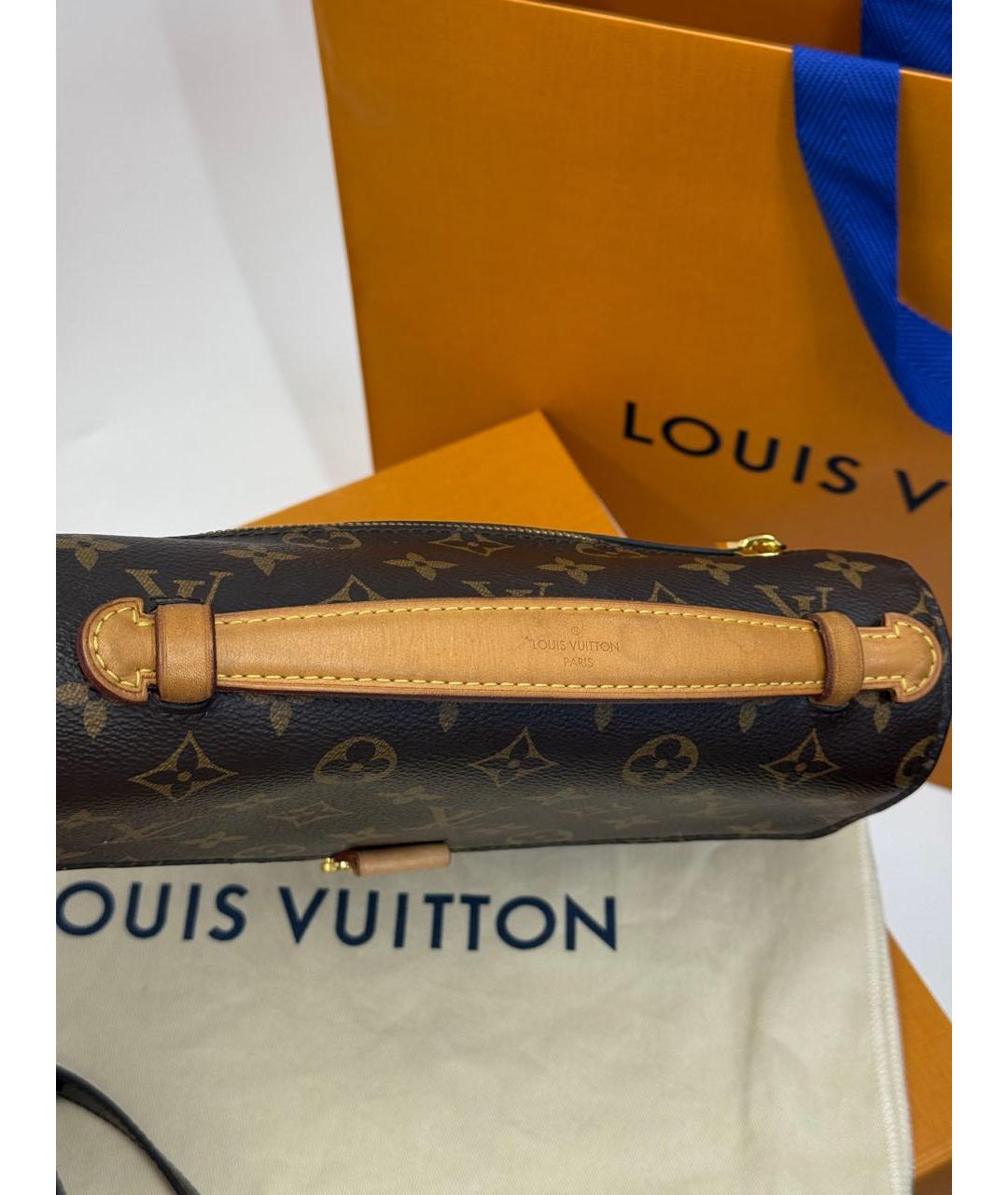 LOUIS VUITTON Коричневая сумка через плечо, фото 3
