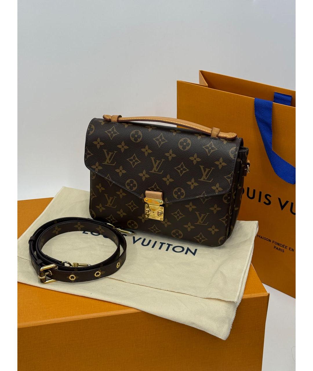 LOUIS VUITTON Коричневая сумка через плечо, фото 2