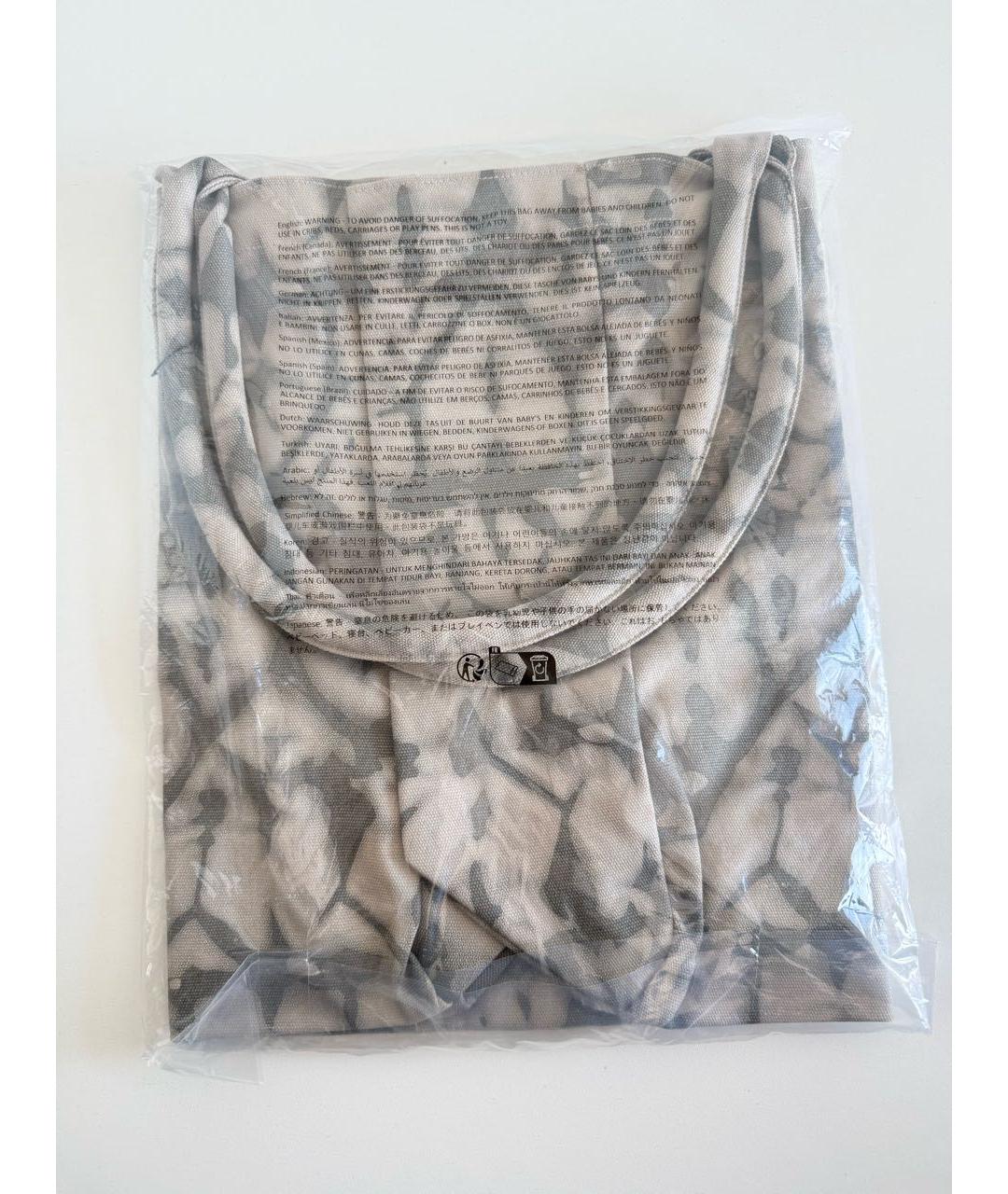 ALO YOGA Серая тканевая дорожная/спортивная сумка, фото 2