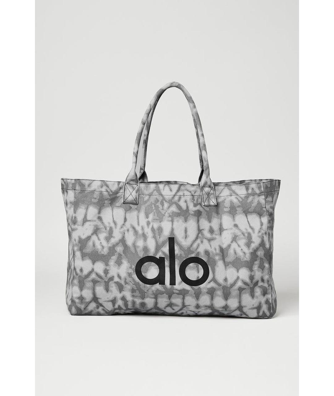 ALO YOGA Серая тканевая дорожная/спортивная сумка, фото 5