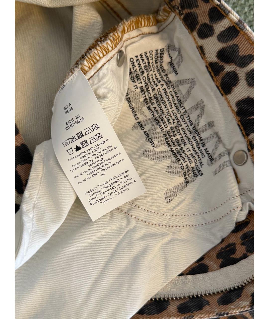 GANNI Коричневая деним юбка макси, фото 5