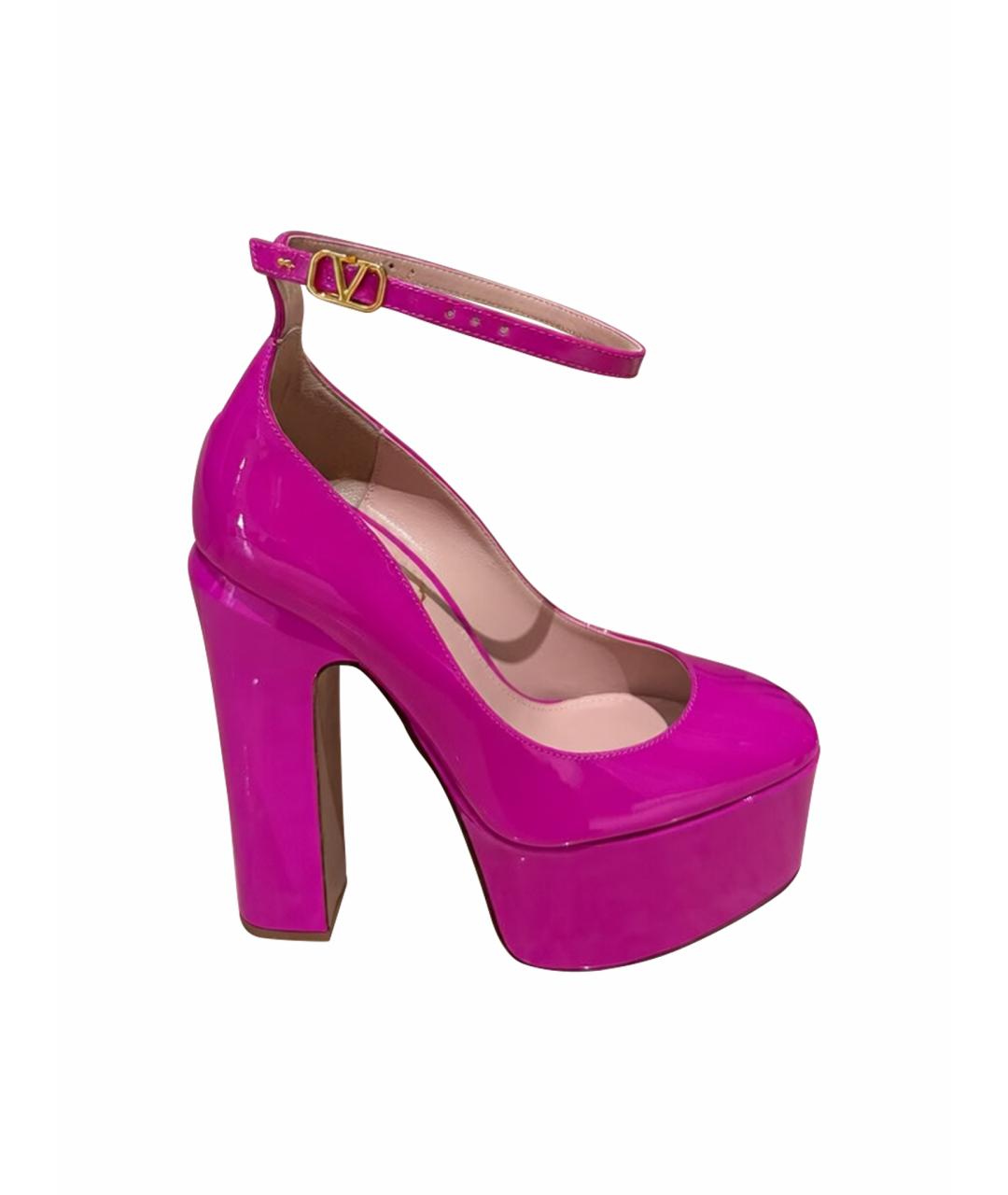 VALENTINO Розовые туфли из лакированной кожи, фото 1