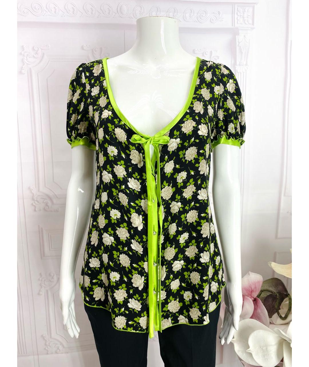 DOLCE&GABBANA Мульти шелковая блузы, фото 5