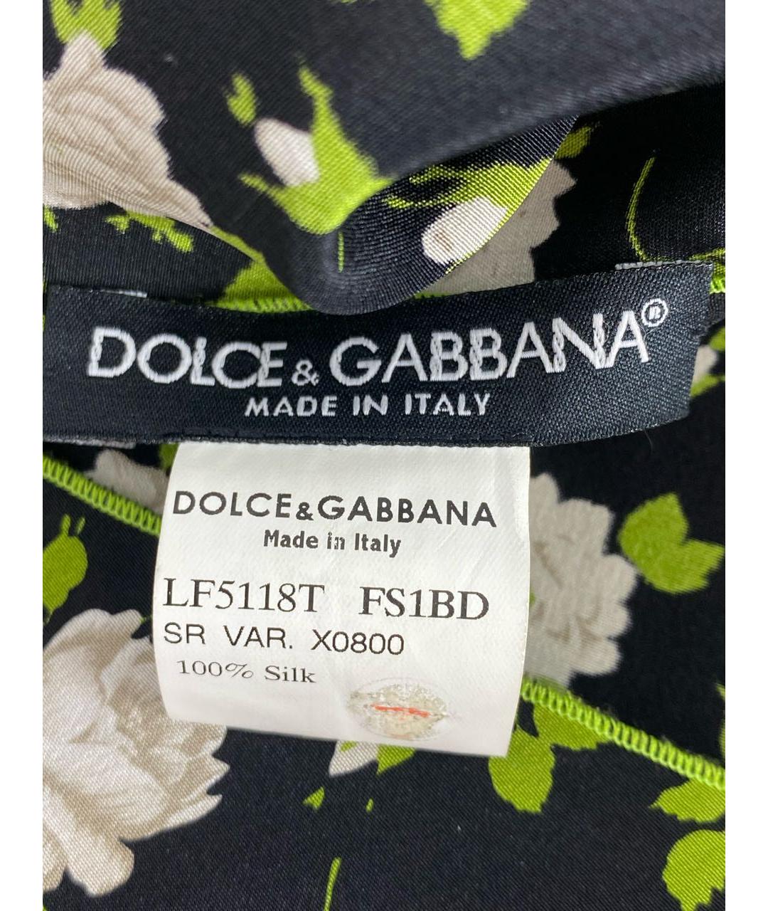 DOLCE&GABBANA Мульти шелковая блузы, фото 7