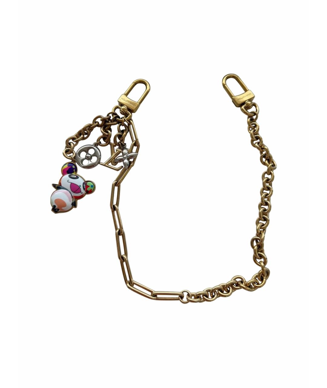 LOUIS VUITTON Золотой брелок, фото 1