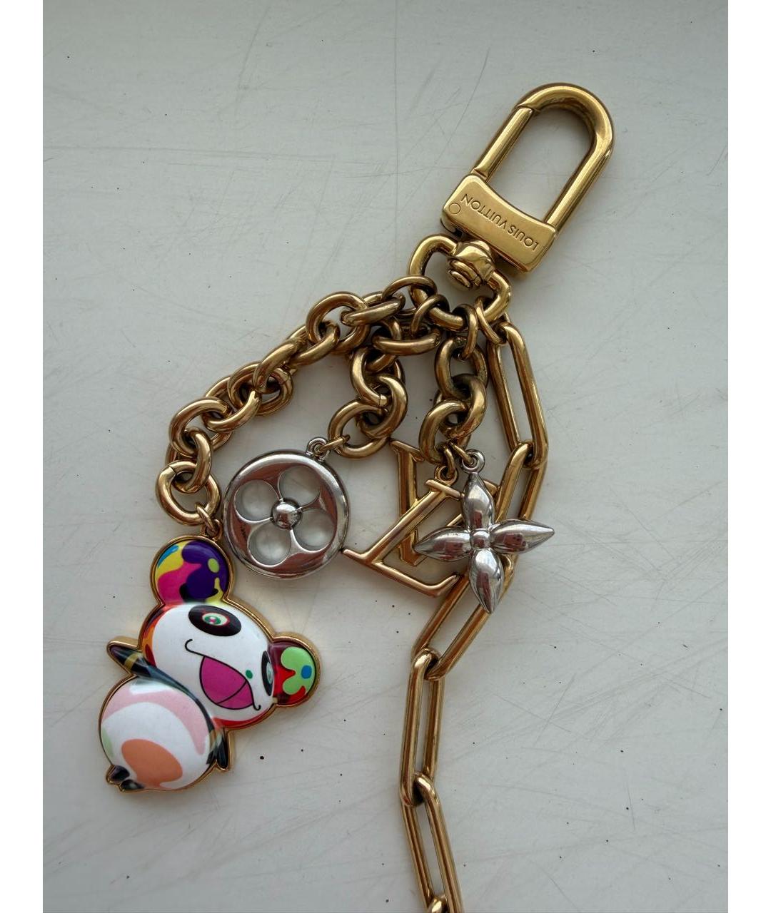 LOUIS VUITTON Золотой брелок, фото 2