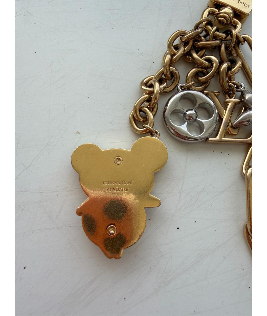 LOUIS VUITTON Золотой брелок, фото 3