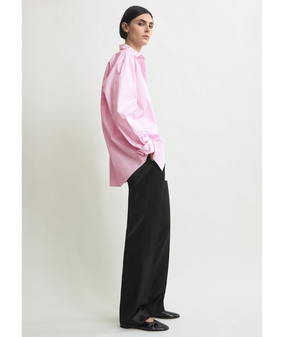 TOTEME Розовая хлопковая рубашка, фото 4