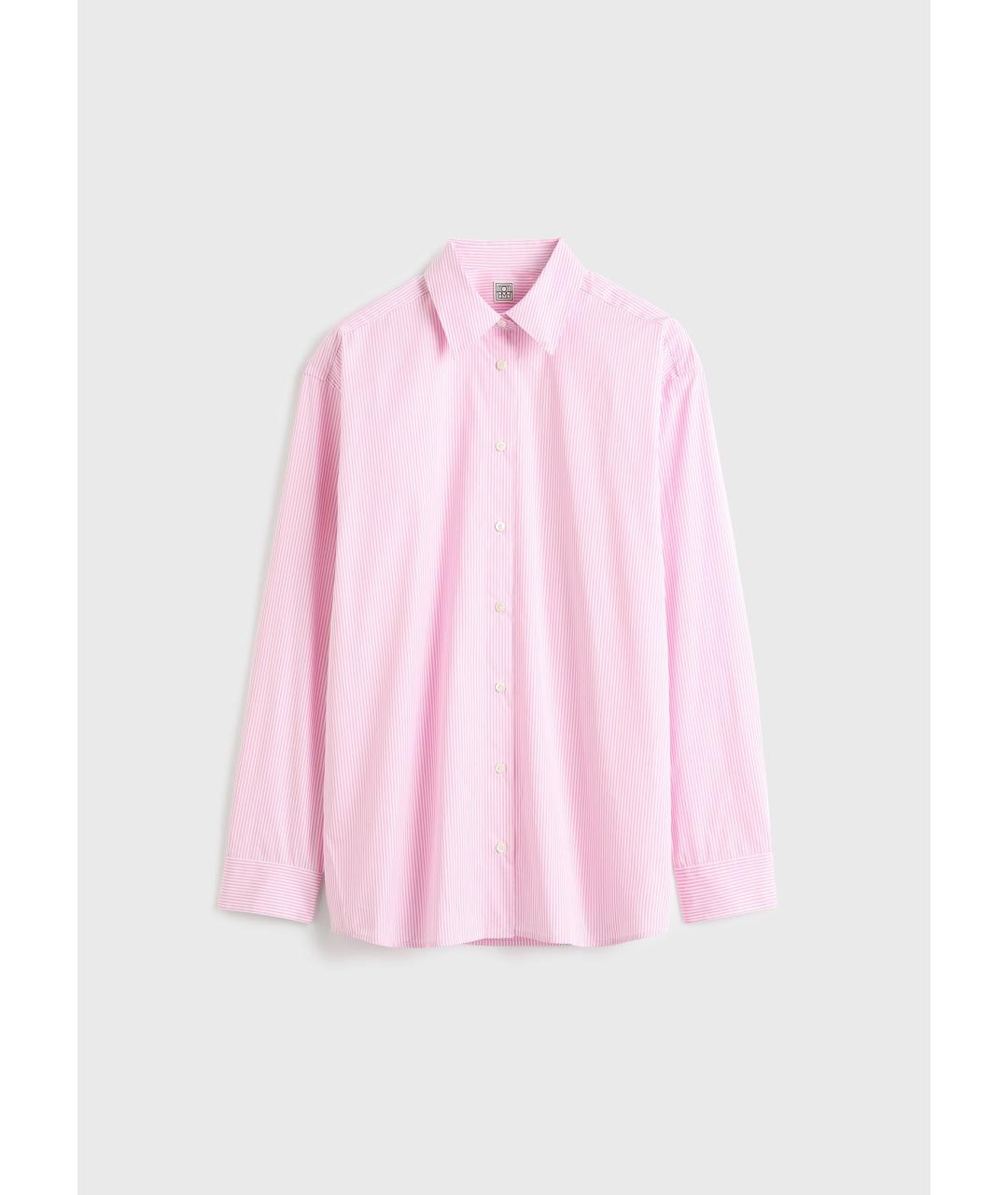 TOTEME Розовая хлопковая рубашка, фото 7