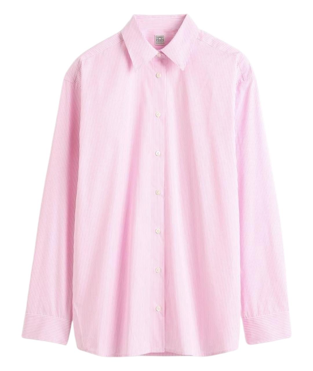 TOTEME Розовая хлопковая рубашка, фото 1