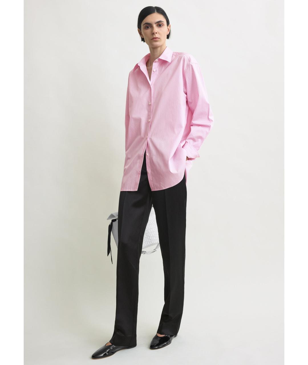 TOTEME Розовая хлопковая рубашка, фото 2