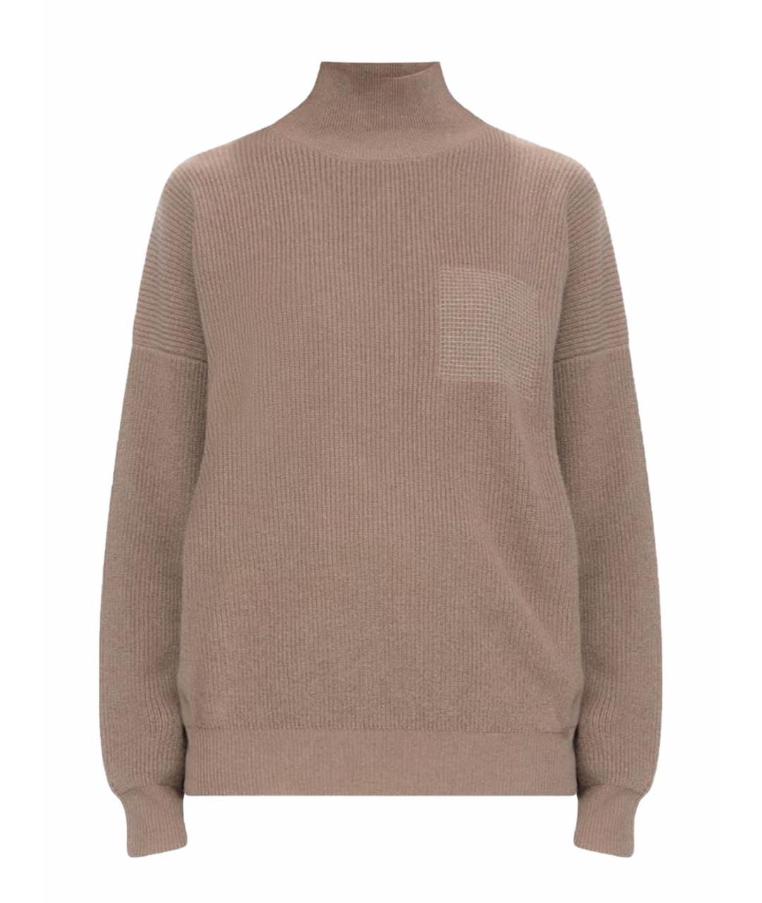 PESERICO Коричневый шерстяной джемпер / свитер, фото 1