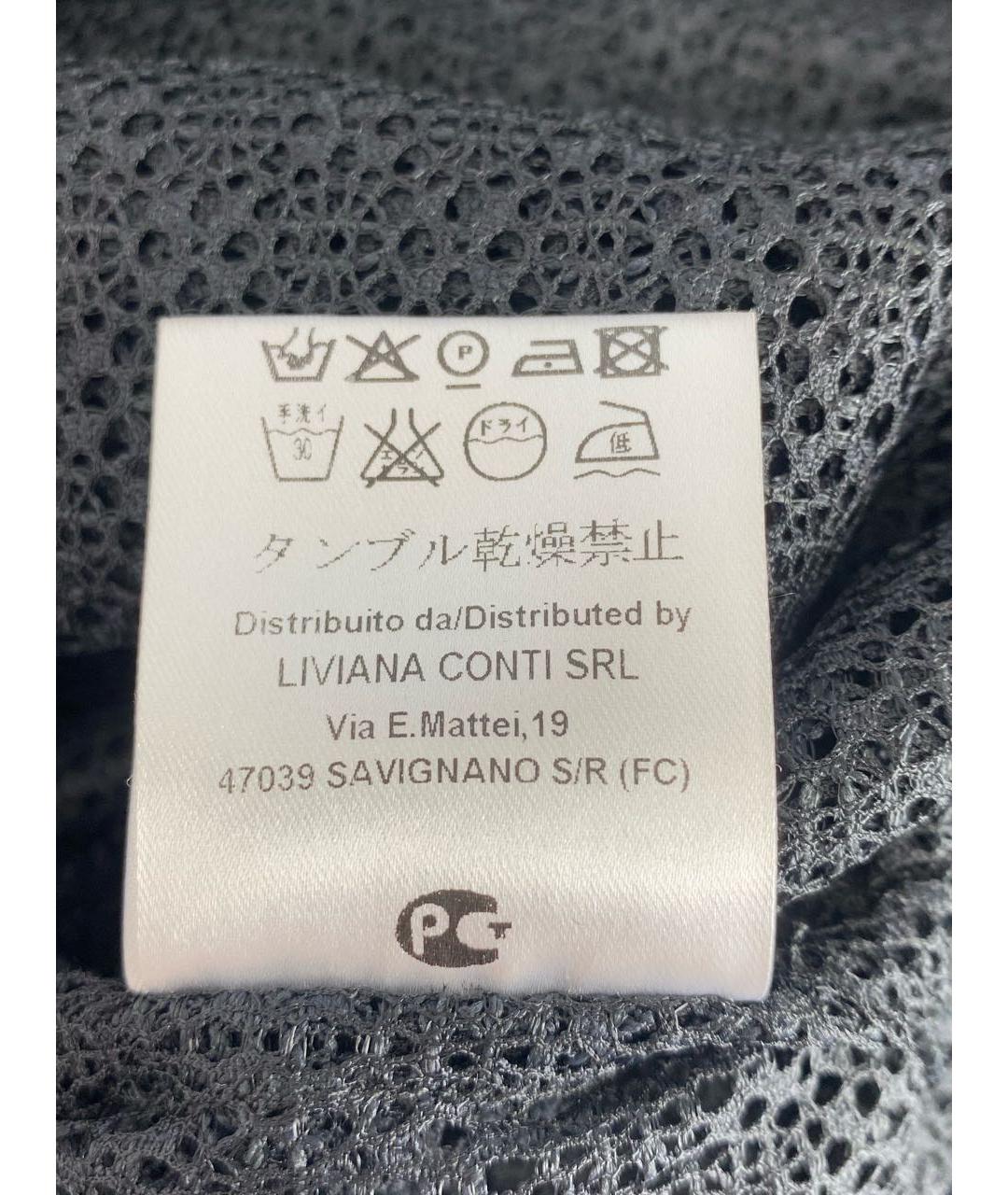 LIVIANA CONTI Черная полиамидовая майка, фото 7