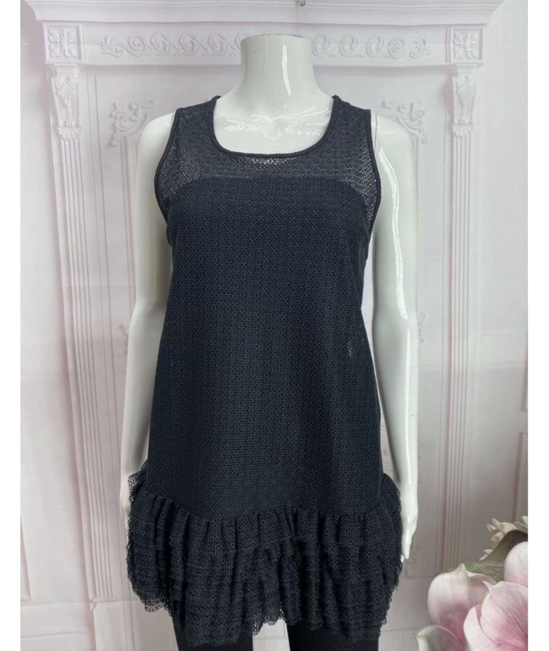 LIVIANA CONTI Черная полиамидовая майка, фото 5