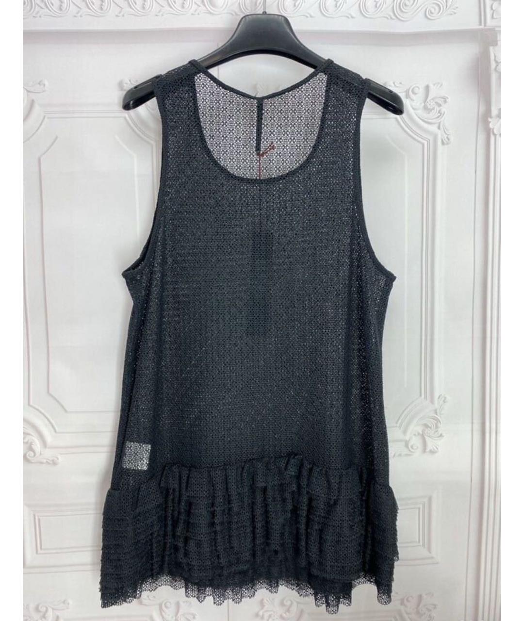 LIVIANA CONTI Черная полиамидовая майка, фото 2