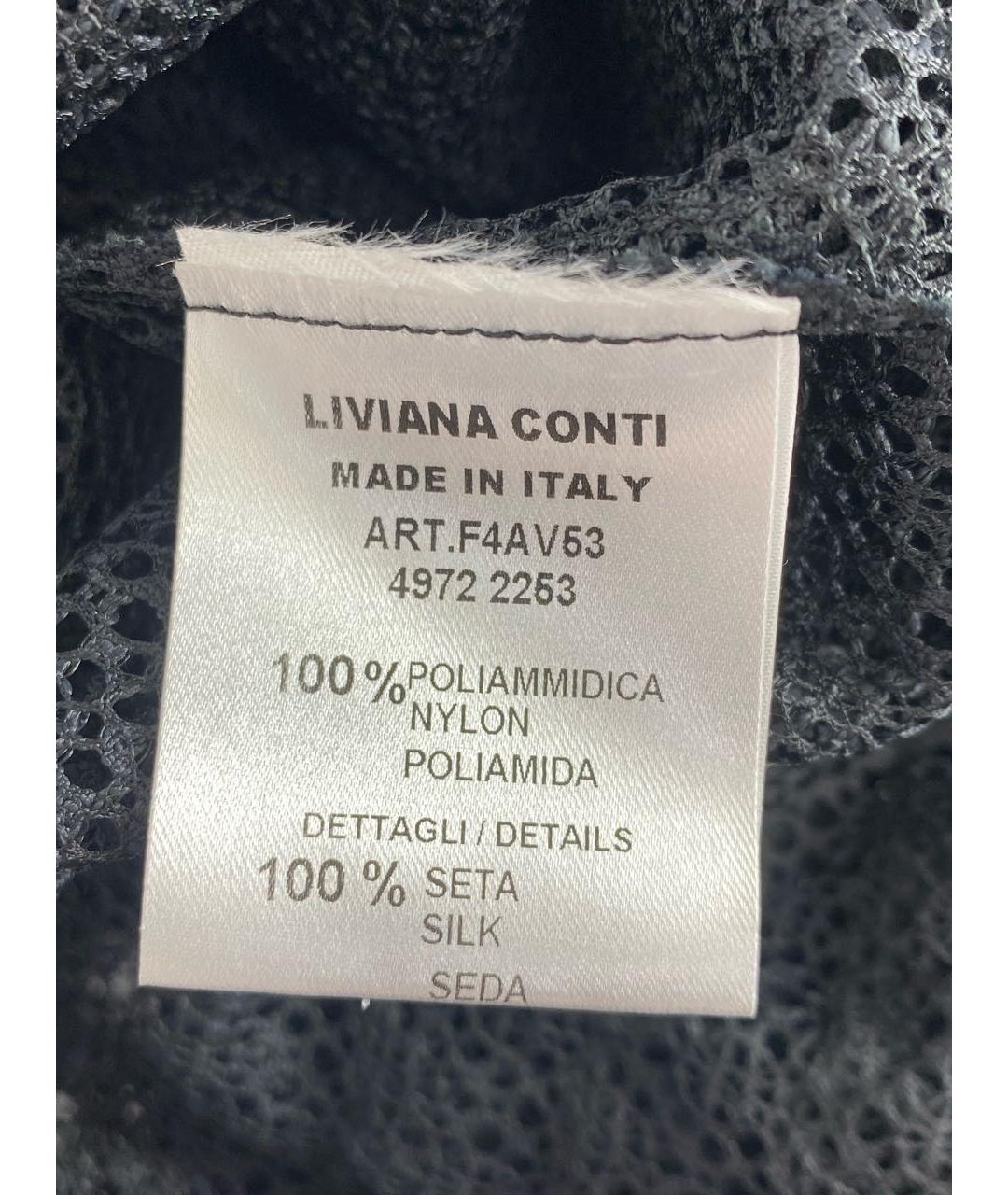 LIVIANA CONTI Черная полиамидовая майка, фото 6