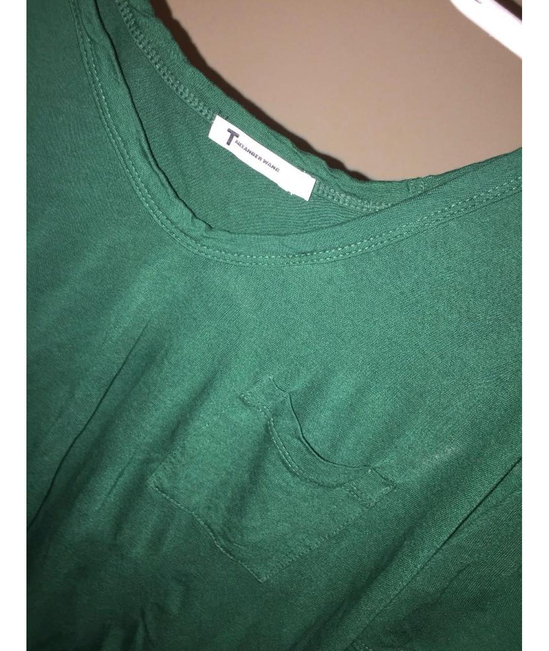ALEXANDER WANG Зеленая майка, фото 3