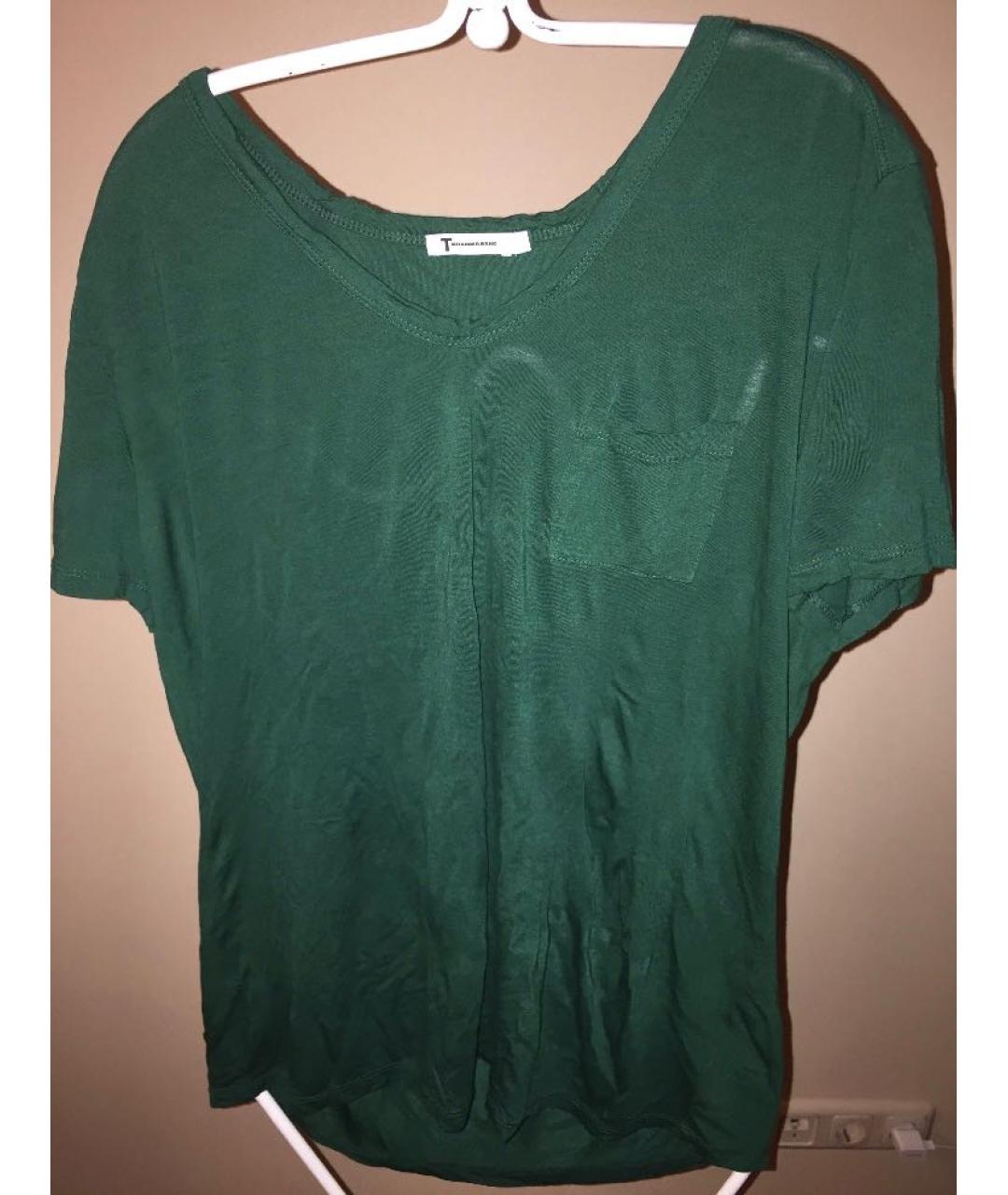 ALEXANDER WANG Зеленая майка, фото 2