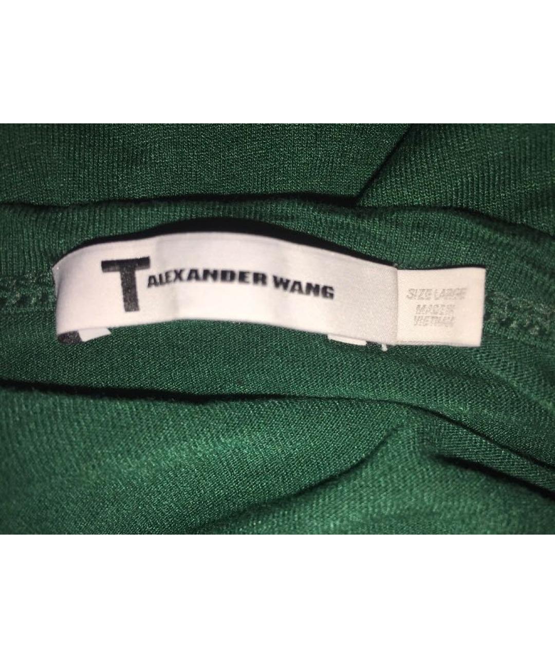ALEXANDER WANG Зеленая майка, фото 4