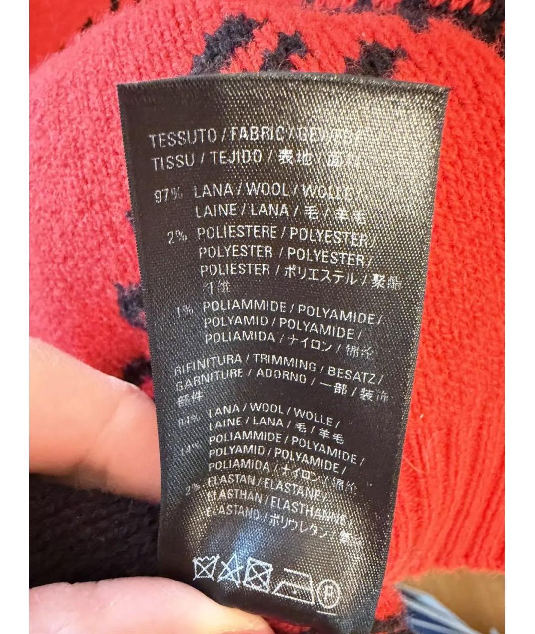 BALENCIAGA Красный шерстяной джемпер / свитер, фото 5