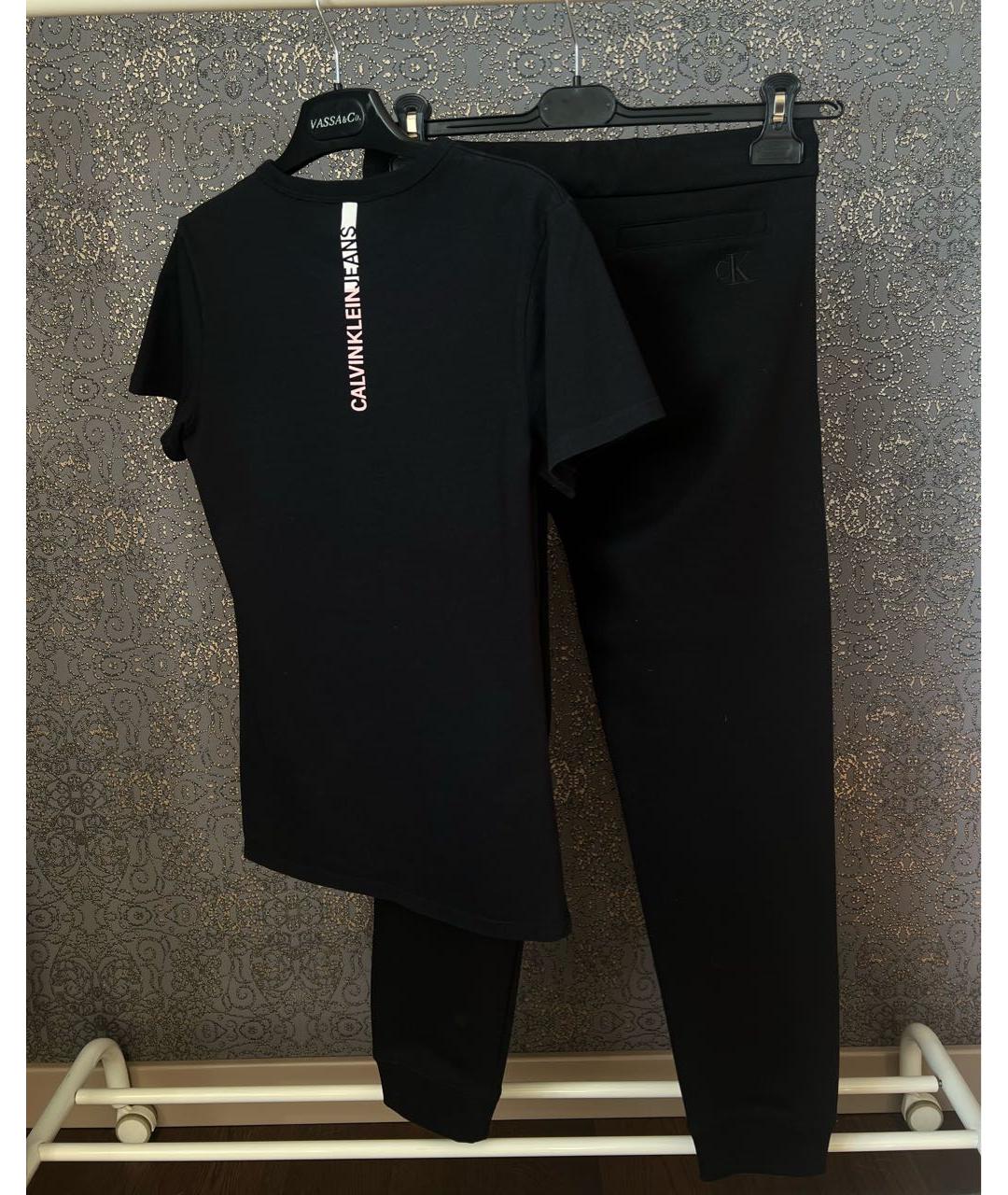 CALVIN KLEIN Черный хлопковый спортивные костюмы, фото 4