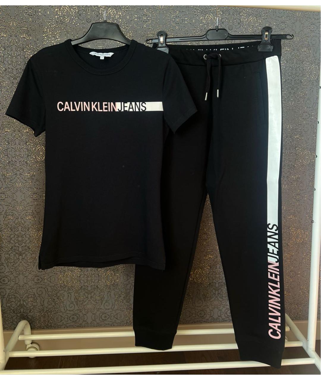 CALVIN KLEIN Черный хлопковый спортивные костюмы, фото 6