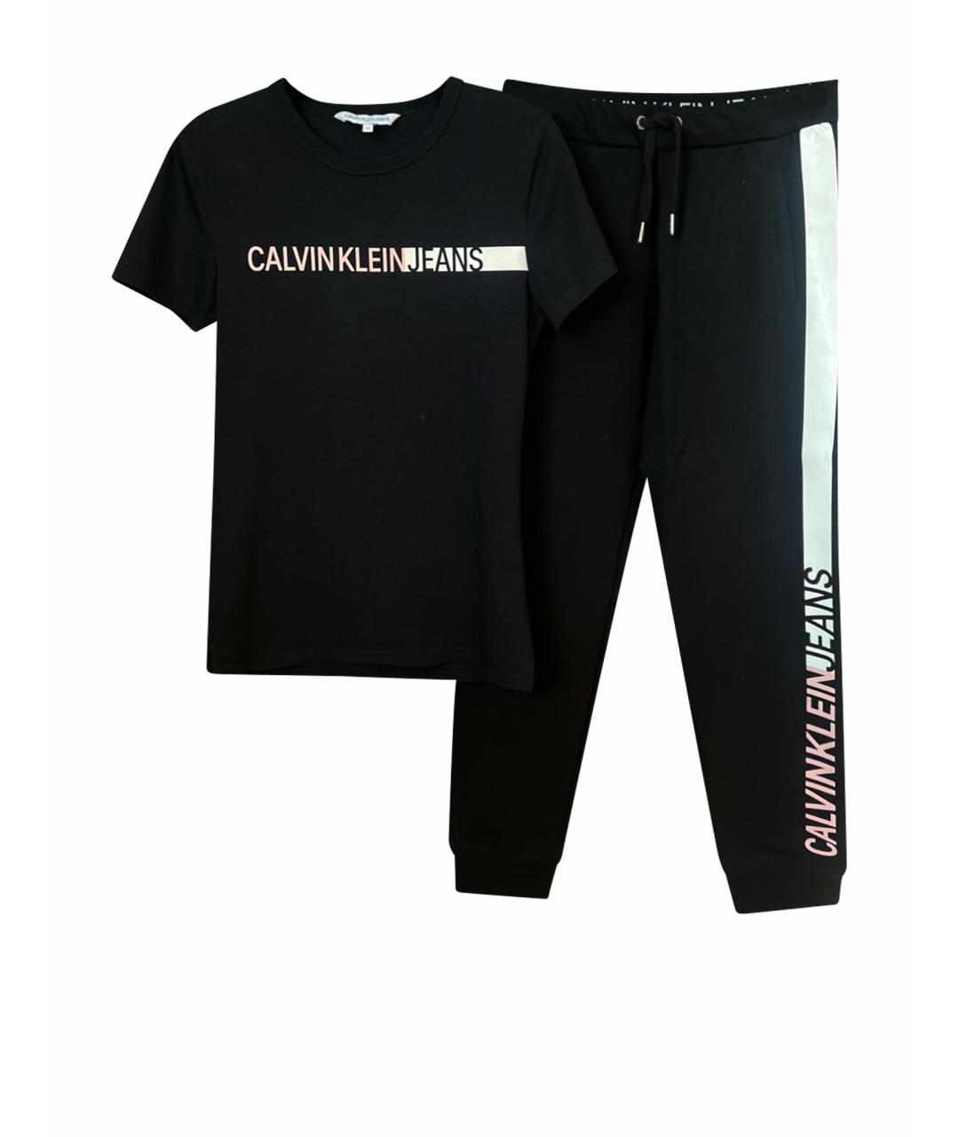 CALVIN KLEIN Черный хлопковый спортивные костюмы, фото 1