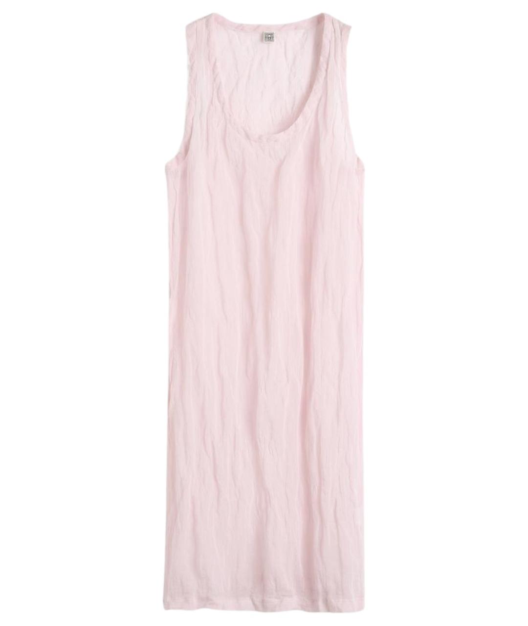 TOTEME Розовое хлопковое повседневное платье, фото 1