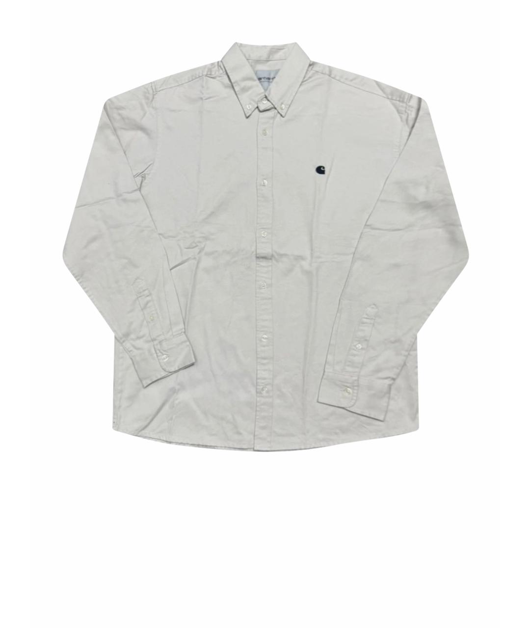 CARHARTT WIP Бежевая хлопковая классическая рубашка, фото 1