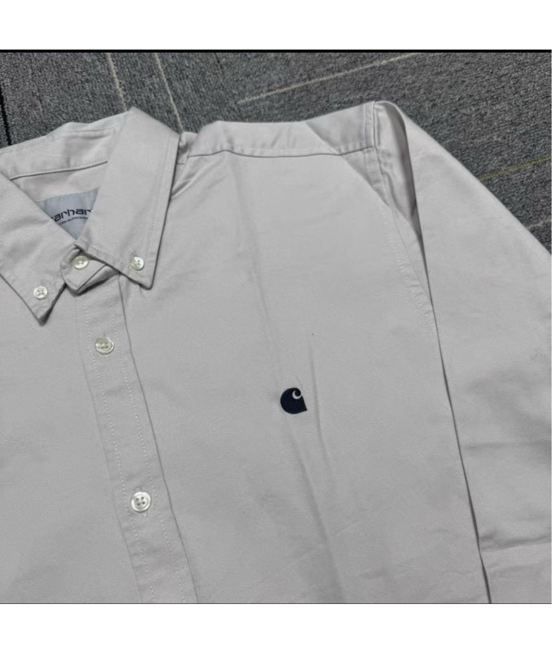 CARHARTT WIP Бежевая хлопковая классическая рубашка, фото 2
