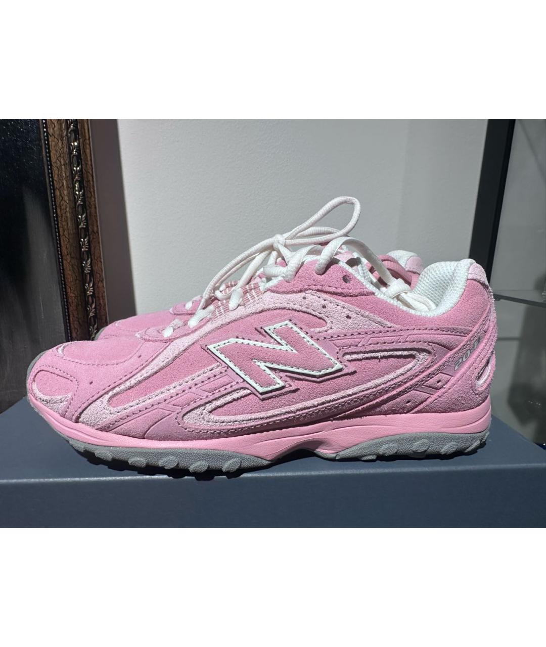 NEW BALANCE Розовые замшевые кроссовки, фото 9
