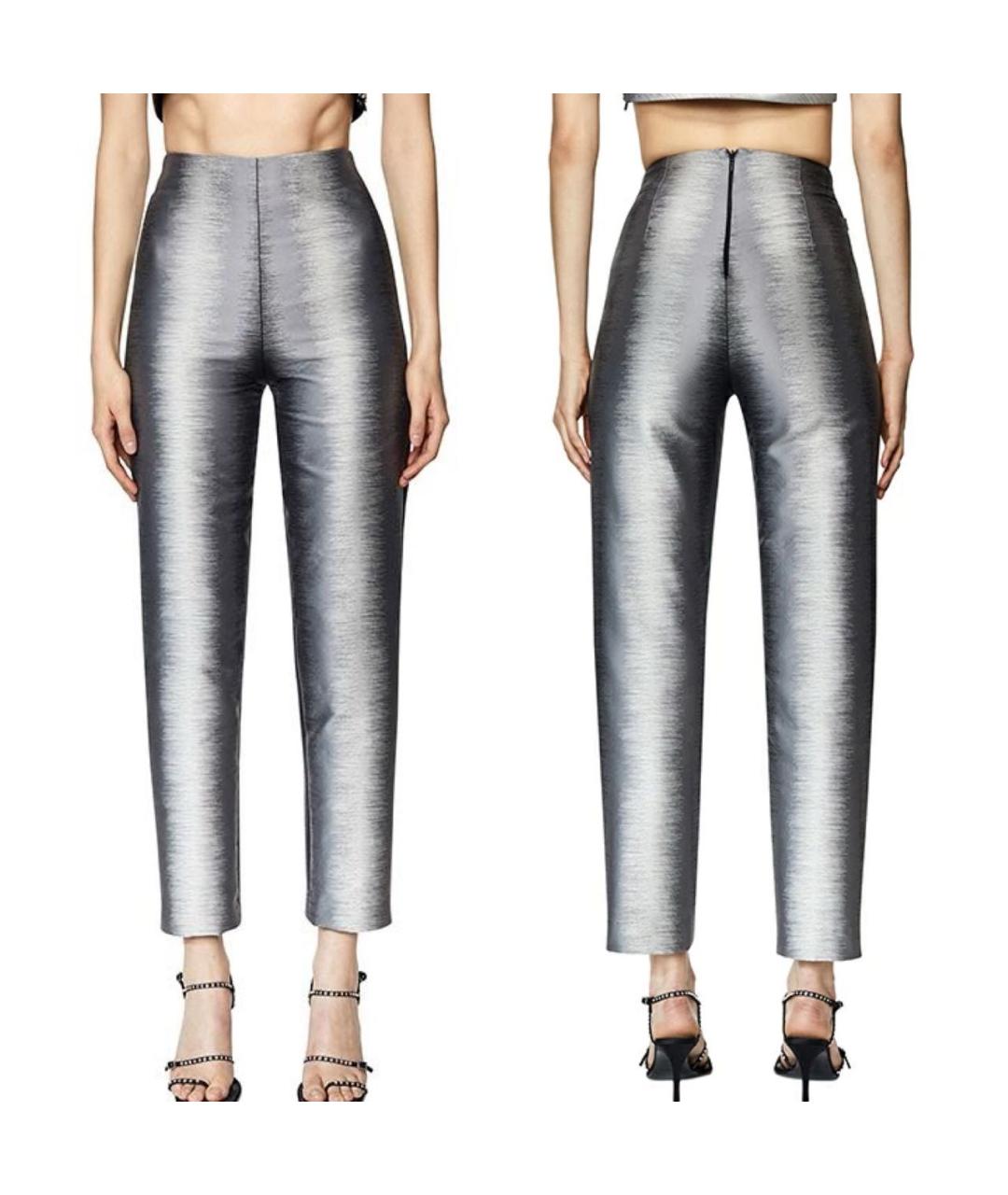 DIESEL Серые прямые брюки, фото 3