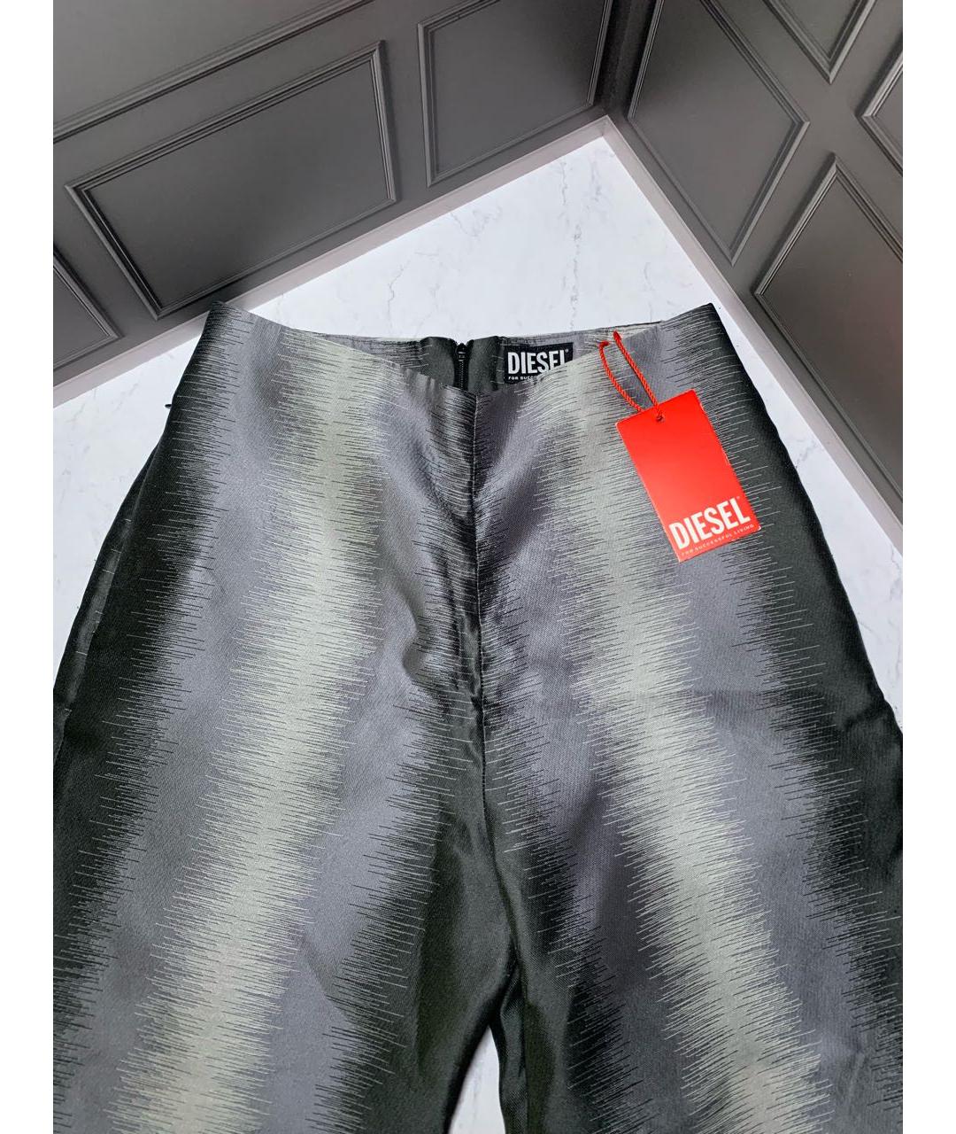 DIESEL Серые прямые брюки, фото 6