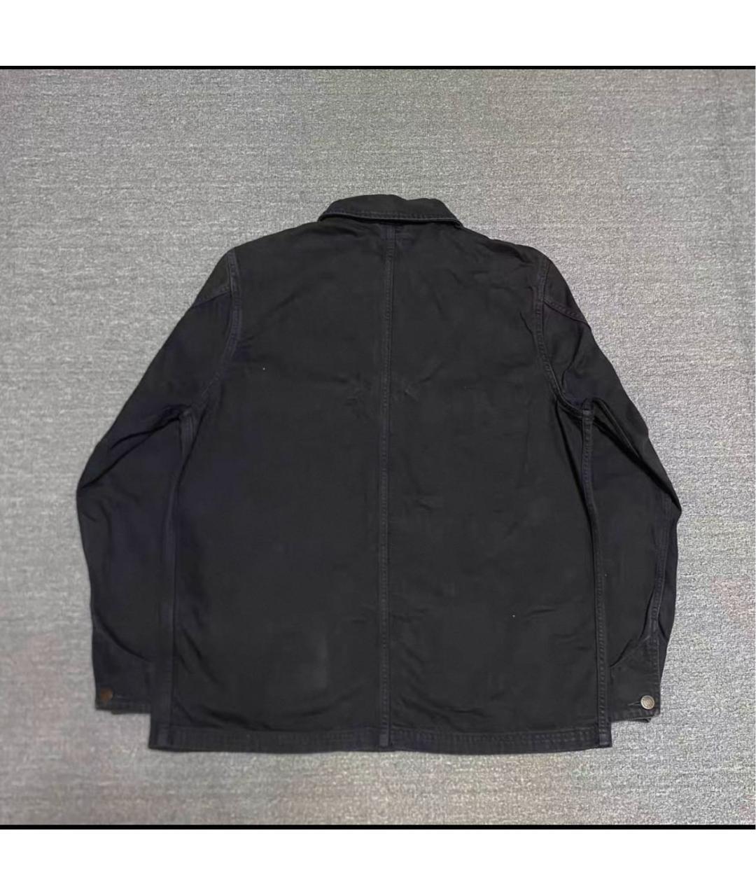 SUPREME Черная деним куртка, фото 2