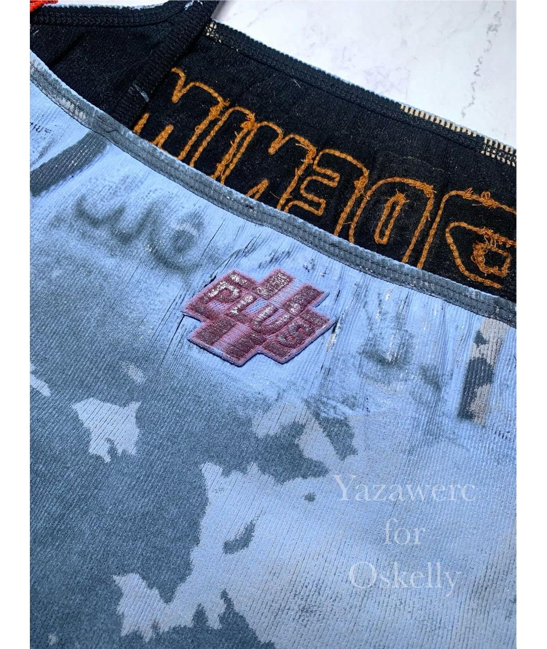 DIESEL Голубая хлопко-эластановая майка, фото 6