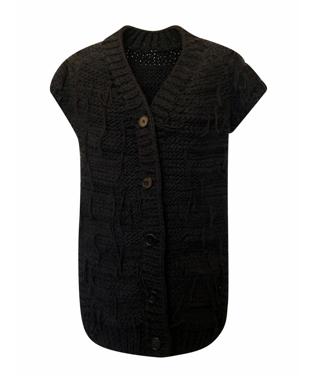MAISON MARGIELA Черная шерстяная жилетка, фото 1