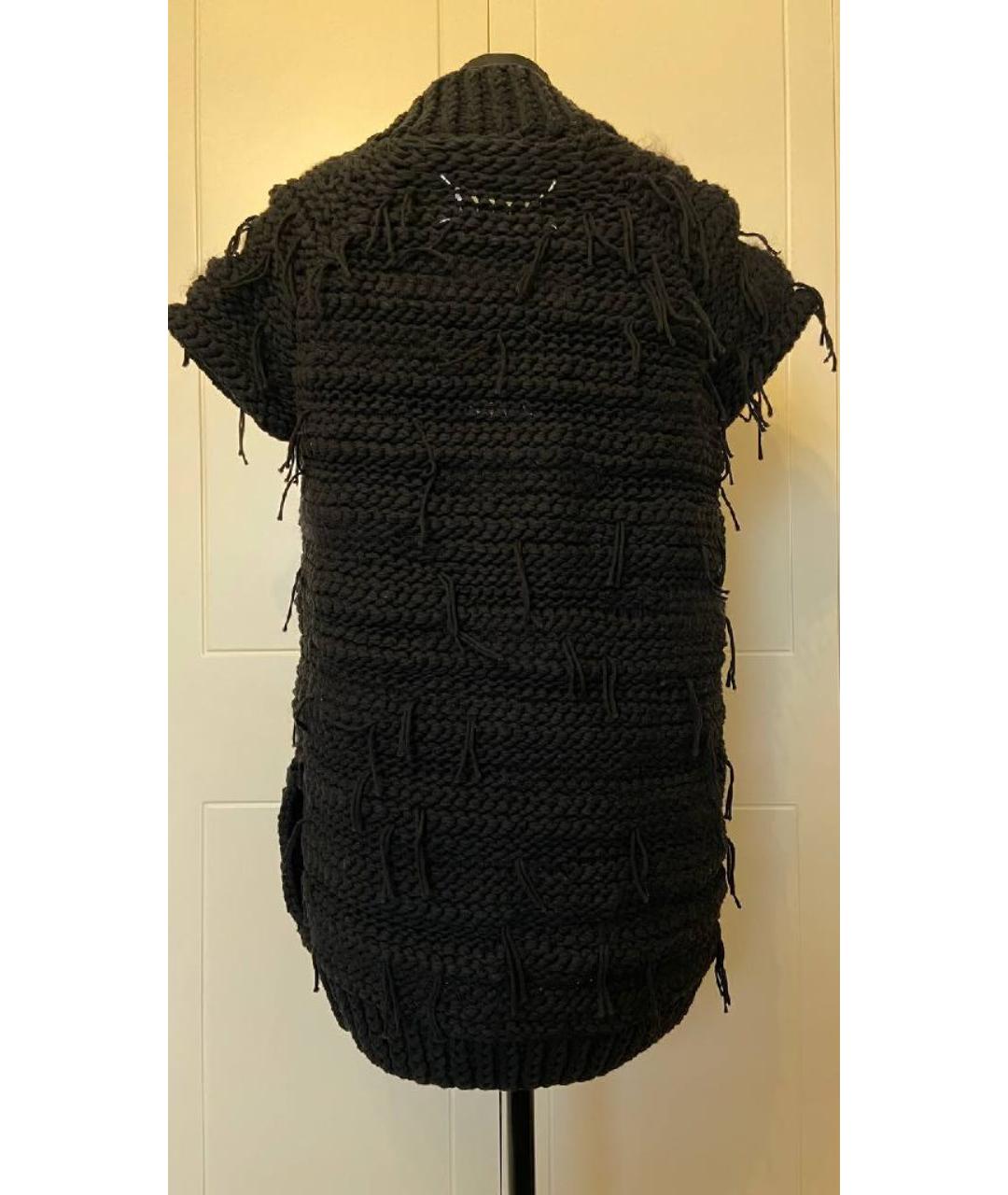 MAISON MARGIELA Черная шерстяная жилетка, фото 2