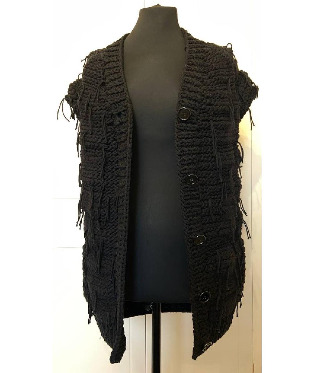 MAISON MARGIELA Черная шерстяная жилетка, фото 5