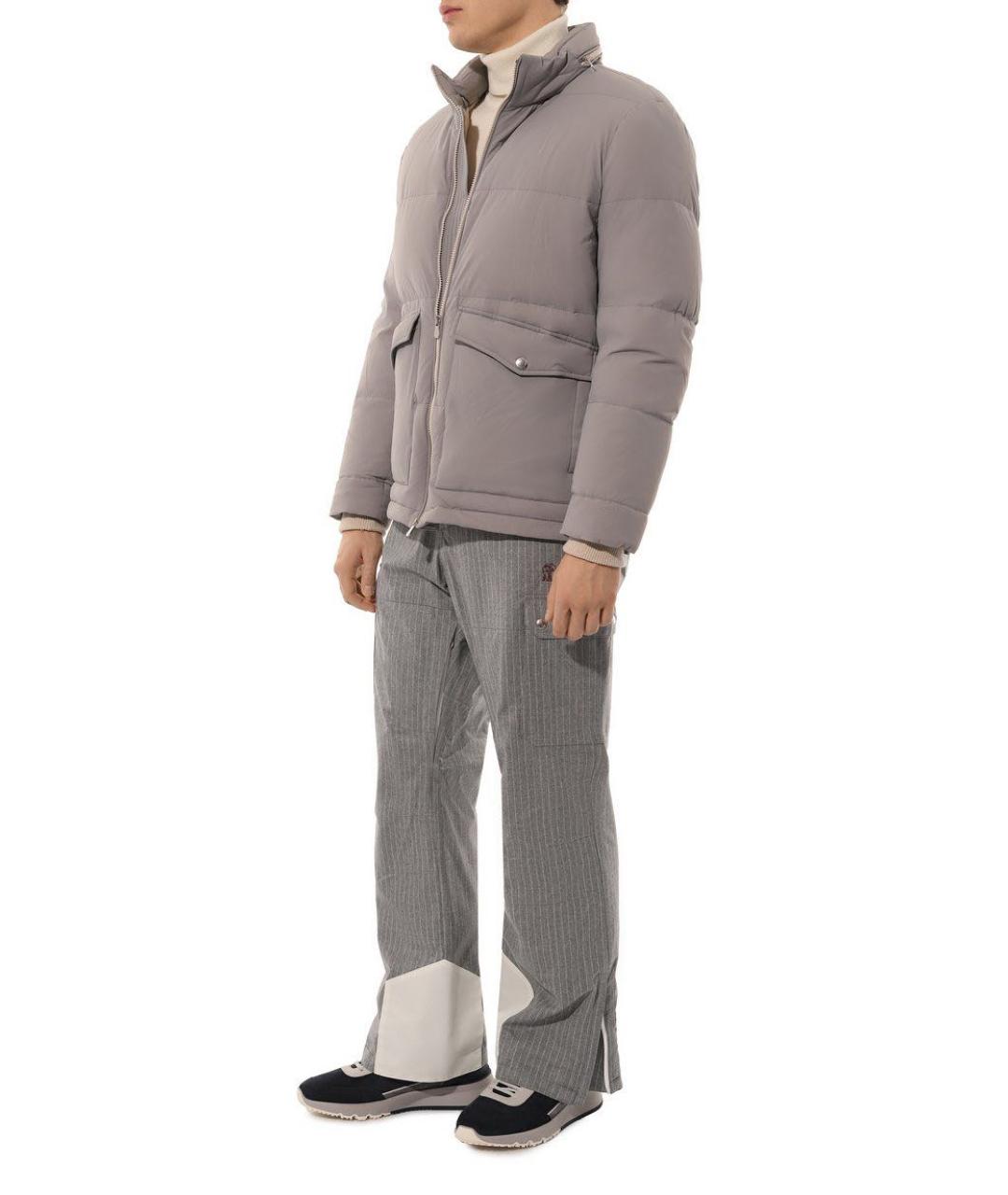 BRUNELLO CUCINELLI Синие замшевые низкие кроссовки / кеды, фото 7