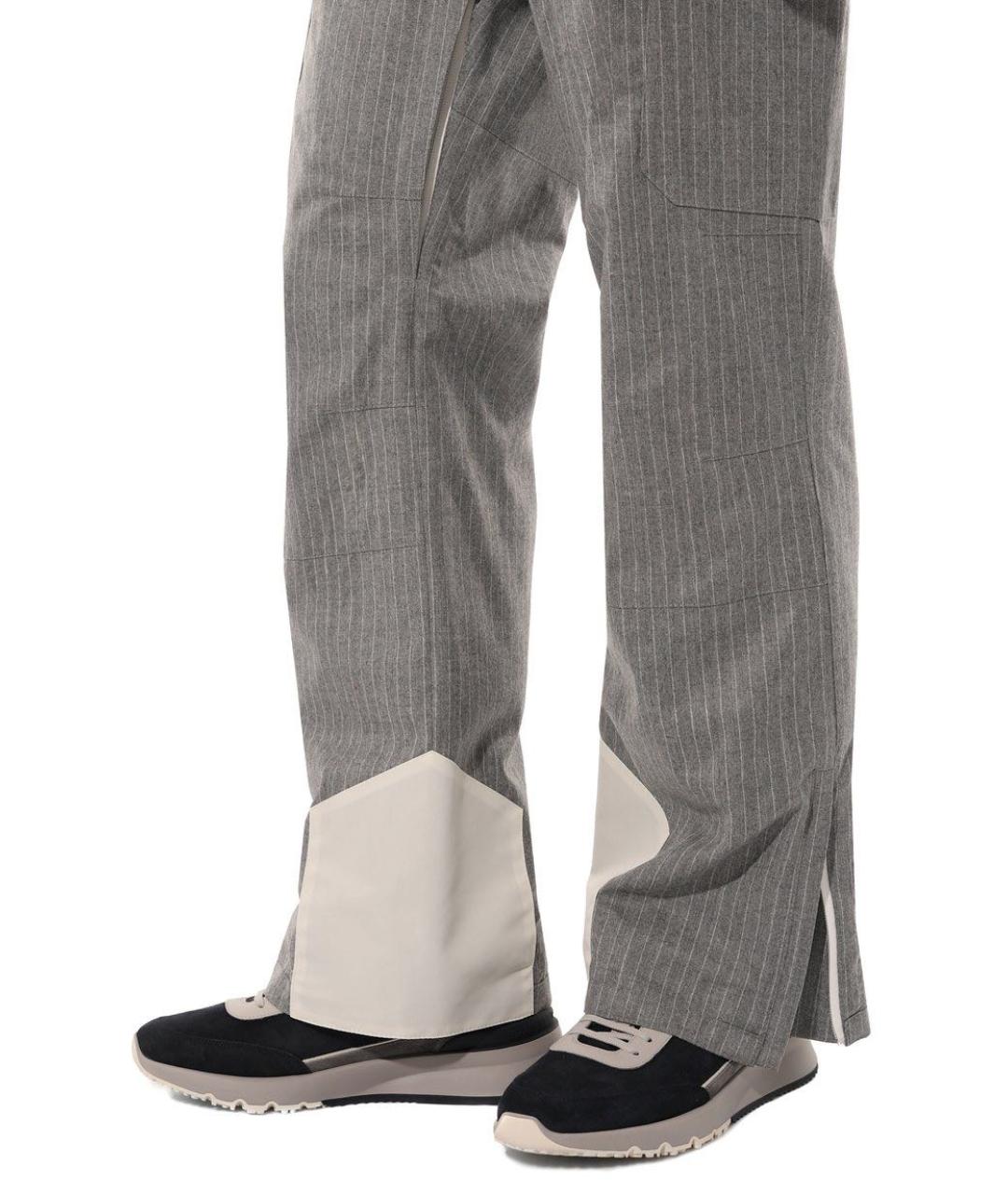 BRUNELLO CUCINELLI Синие замшевые низкие кроссовки / кеды, фото 8