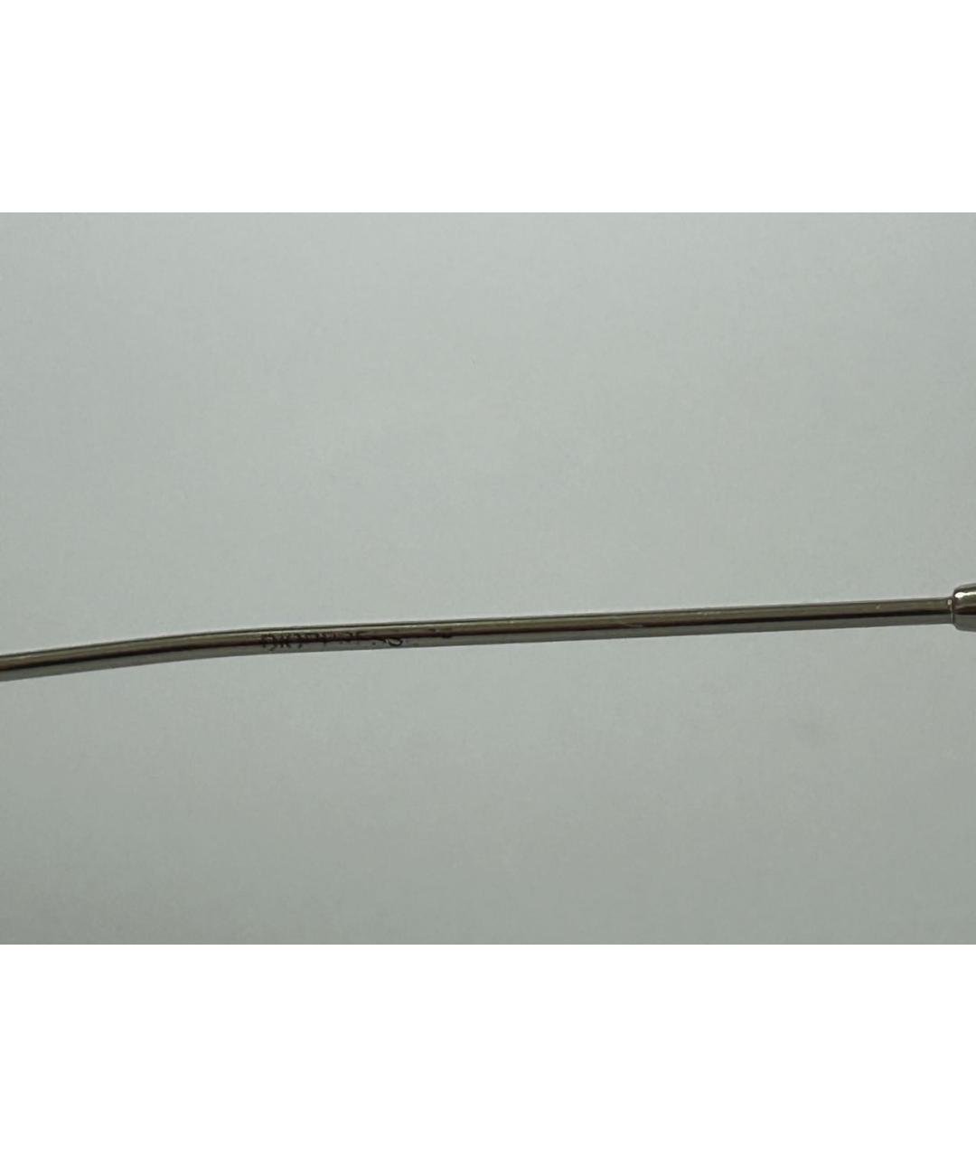 CHRISTIAN DIOR Серебряные металлические солнцезащитные очки, фото 7