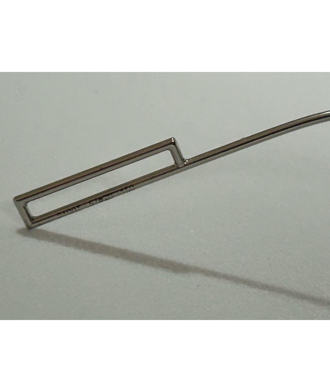 CHRISTIAN DIOR Серебряные металлические солнцезащитные очки, фото 6