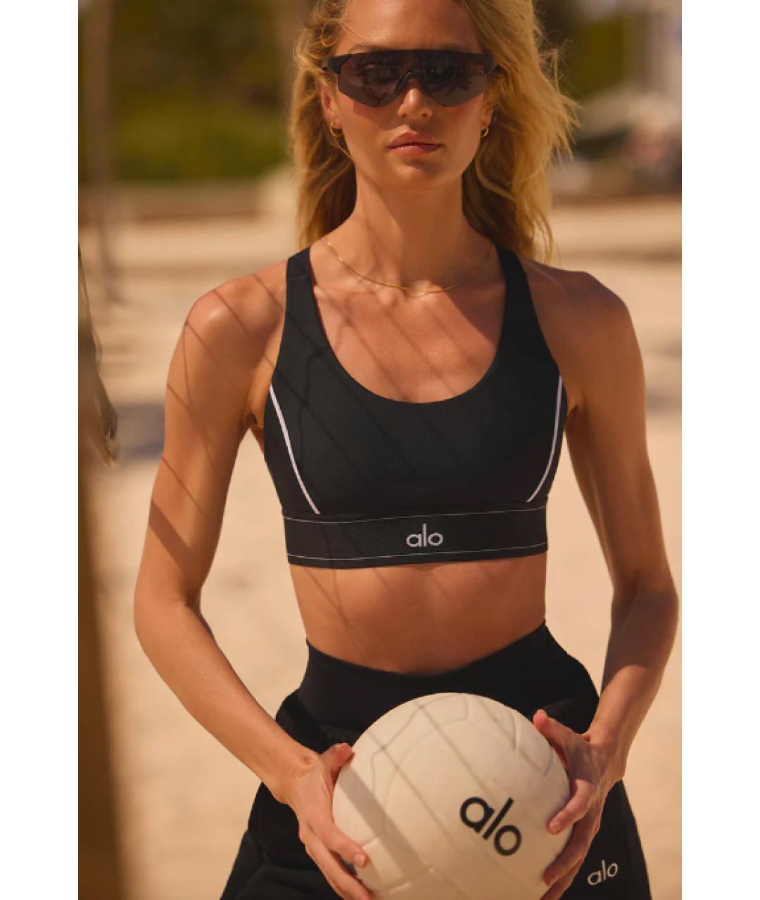 ALO YOGA Черная майка, фото 4