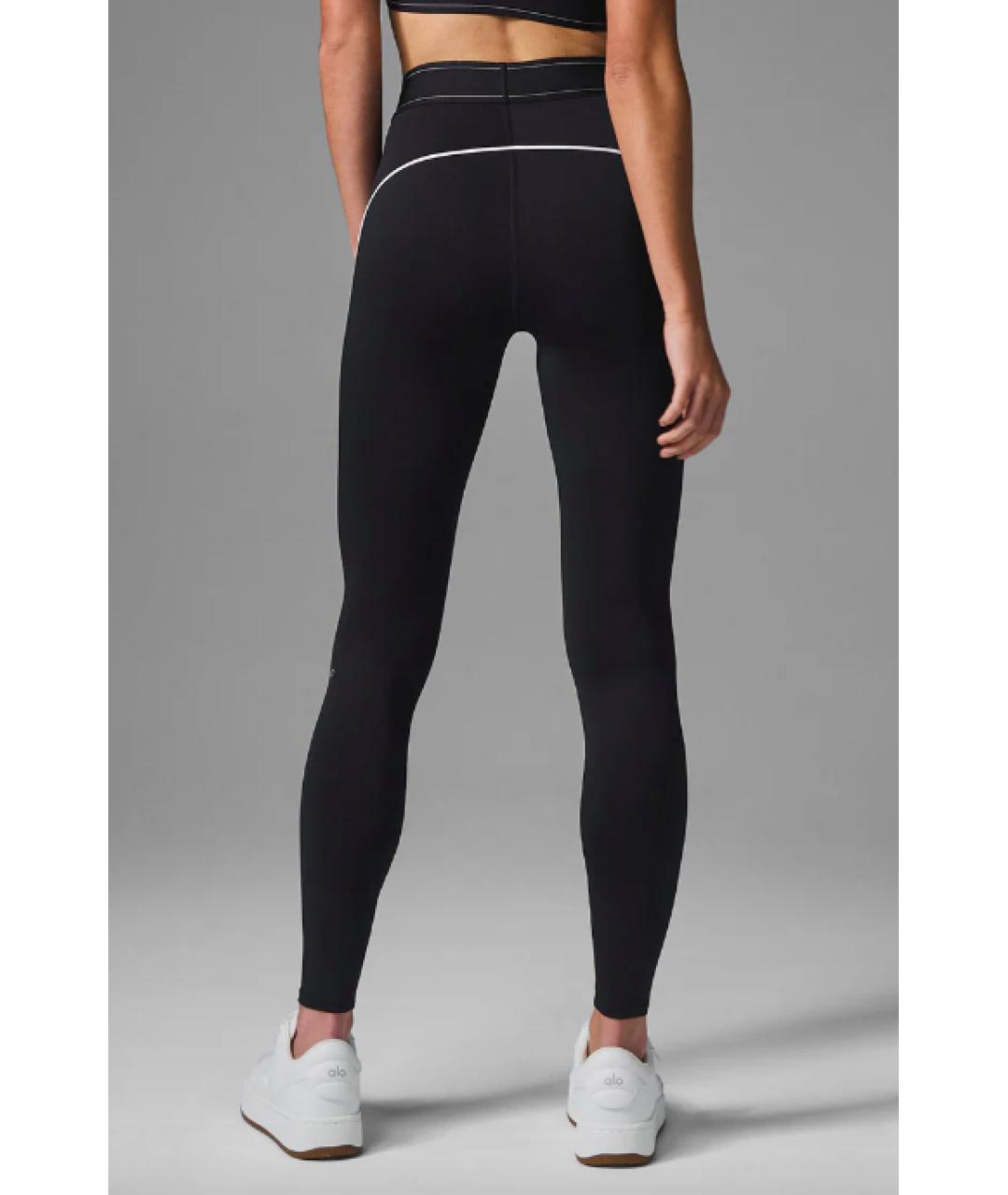 ALO YOGA Черные леггинсы и велосипедки, фото 3