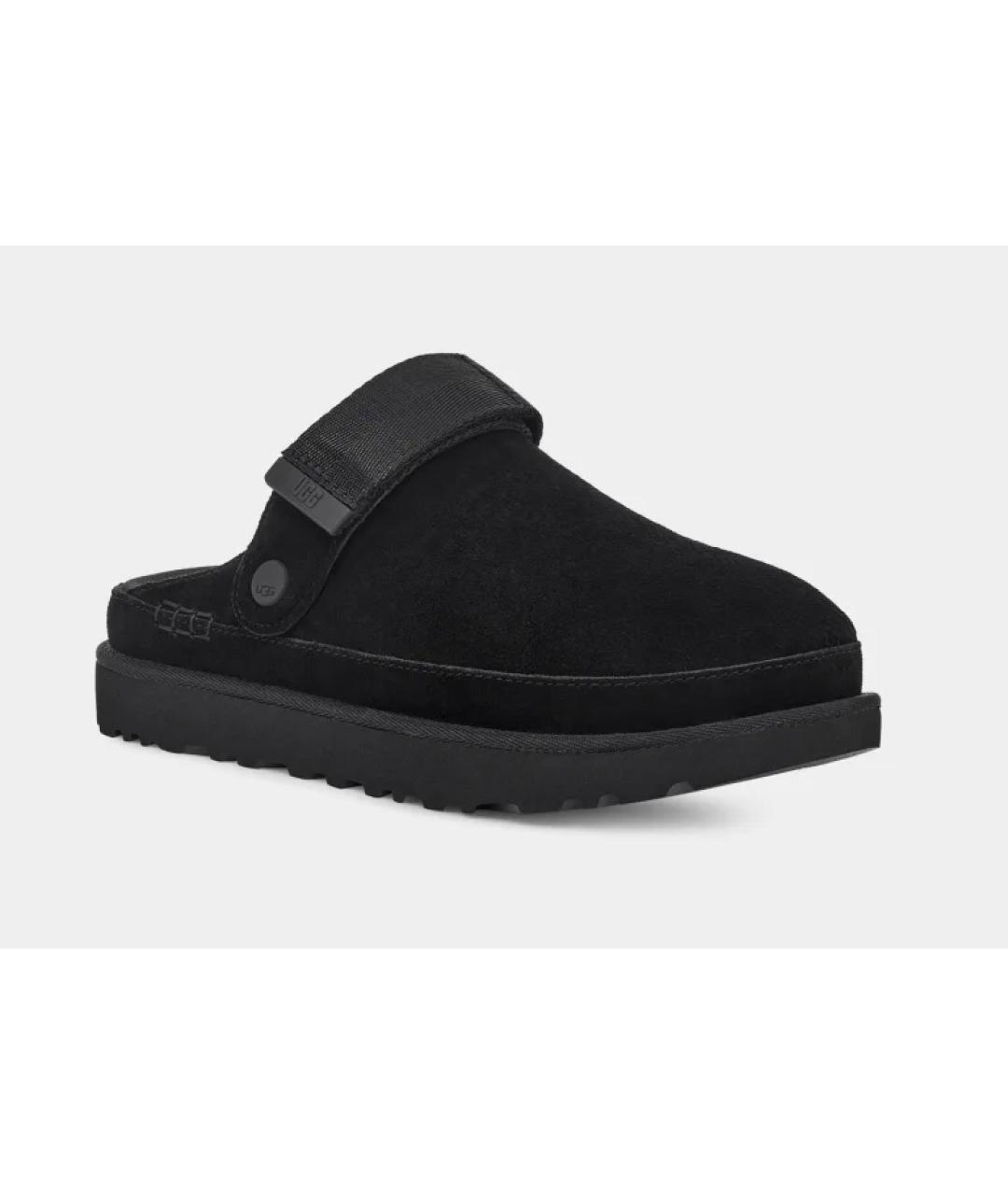 UGG AUSTRALIA Черные замшевые сабо, фото 6