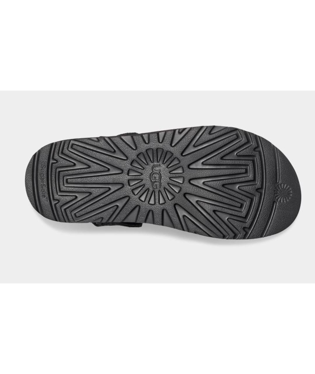 UGG AUSTRALIA Черные замшевые сабо, фото 7