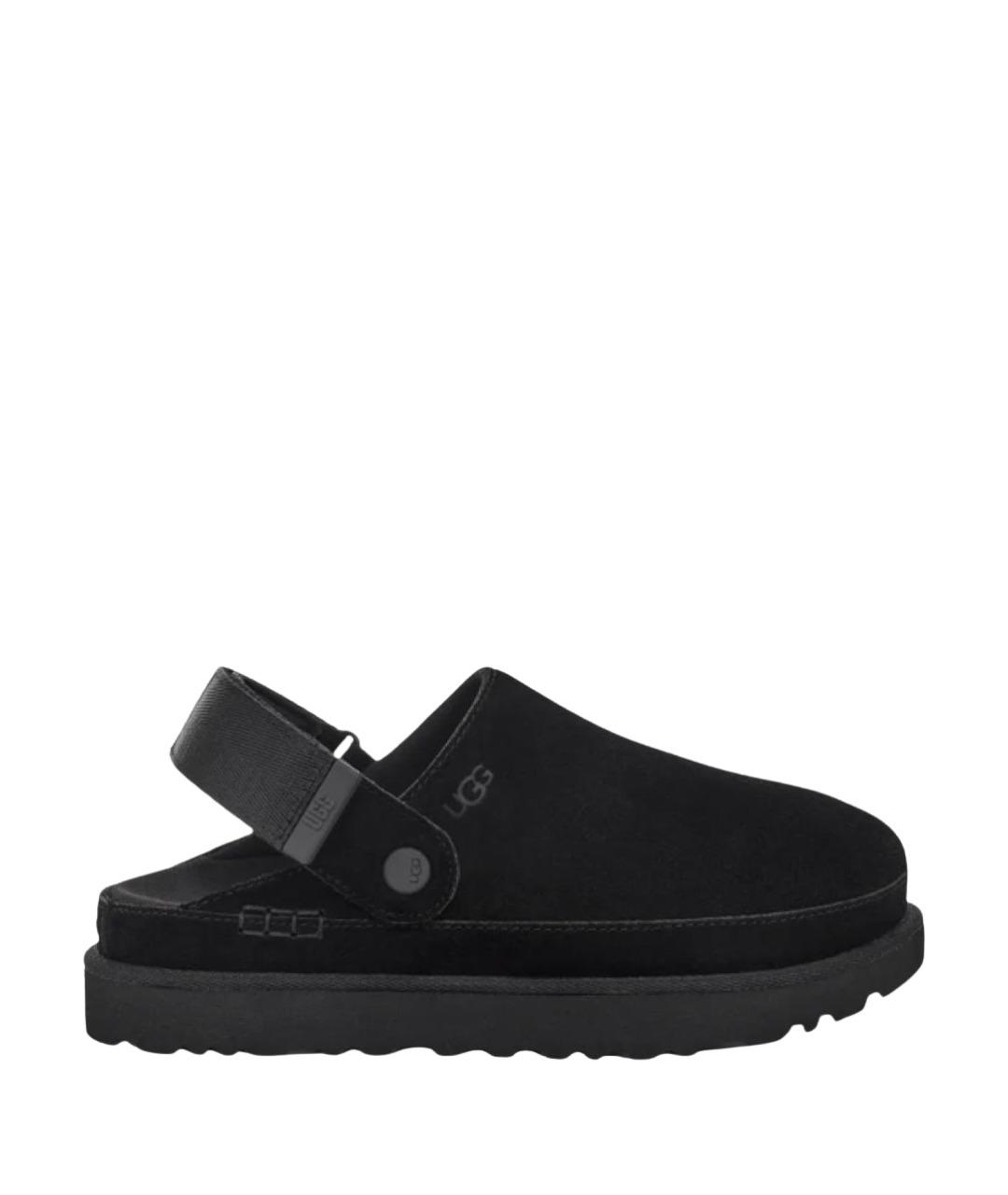 UGG AUSTRALIA Черные замшевые сабо, фото 1